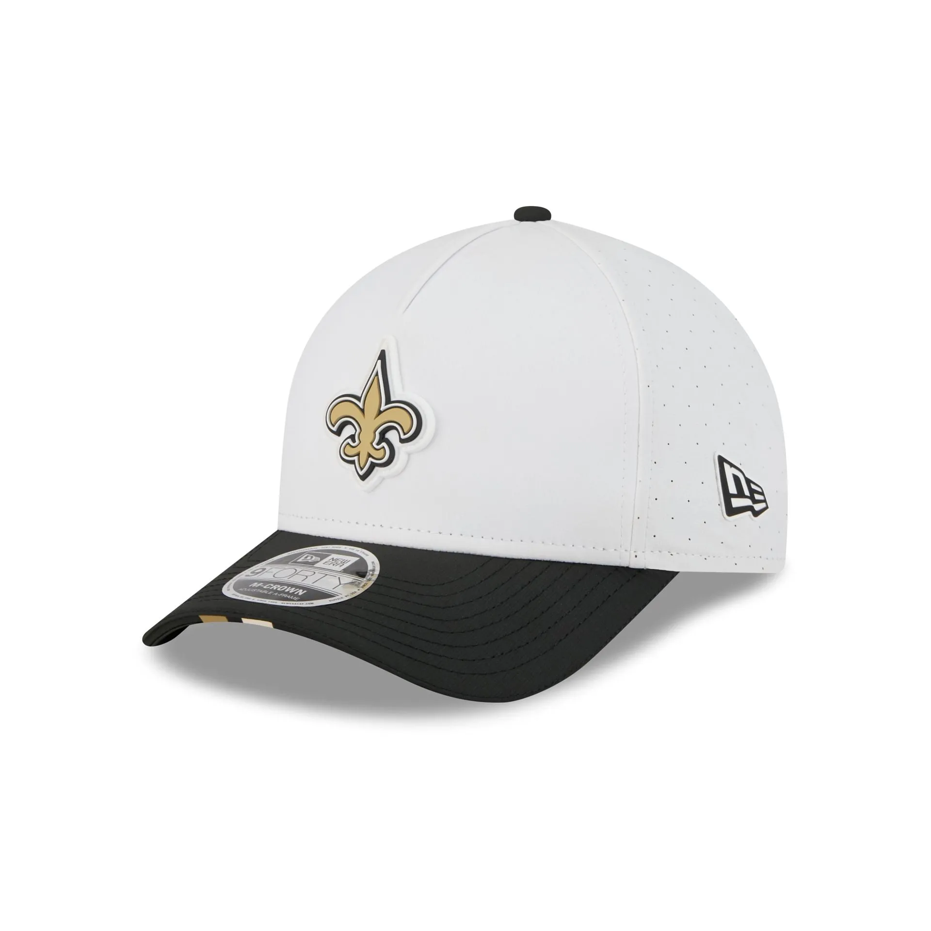 New Orleans Saints 2025 Training 9FORTY M-Crown A-Frame Snapback Hat sold by New Era