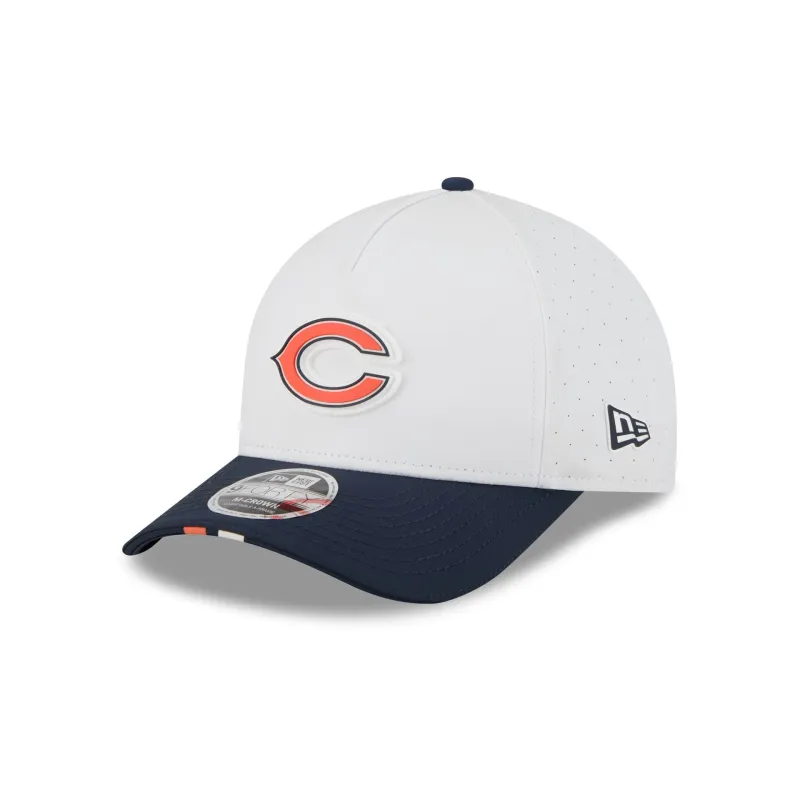 Chicago Bears 2025 Training 9FORTY M-Crown A-Frame Snapback Hat sold by New Era
