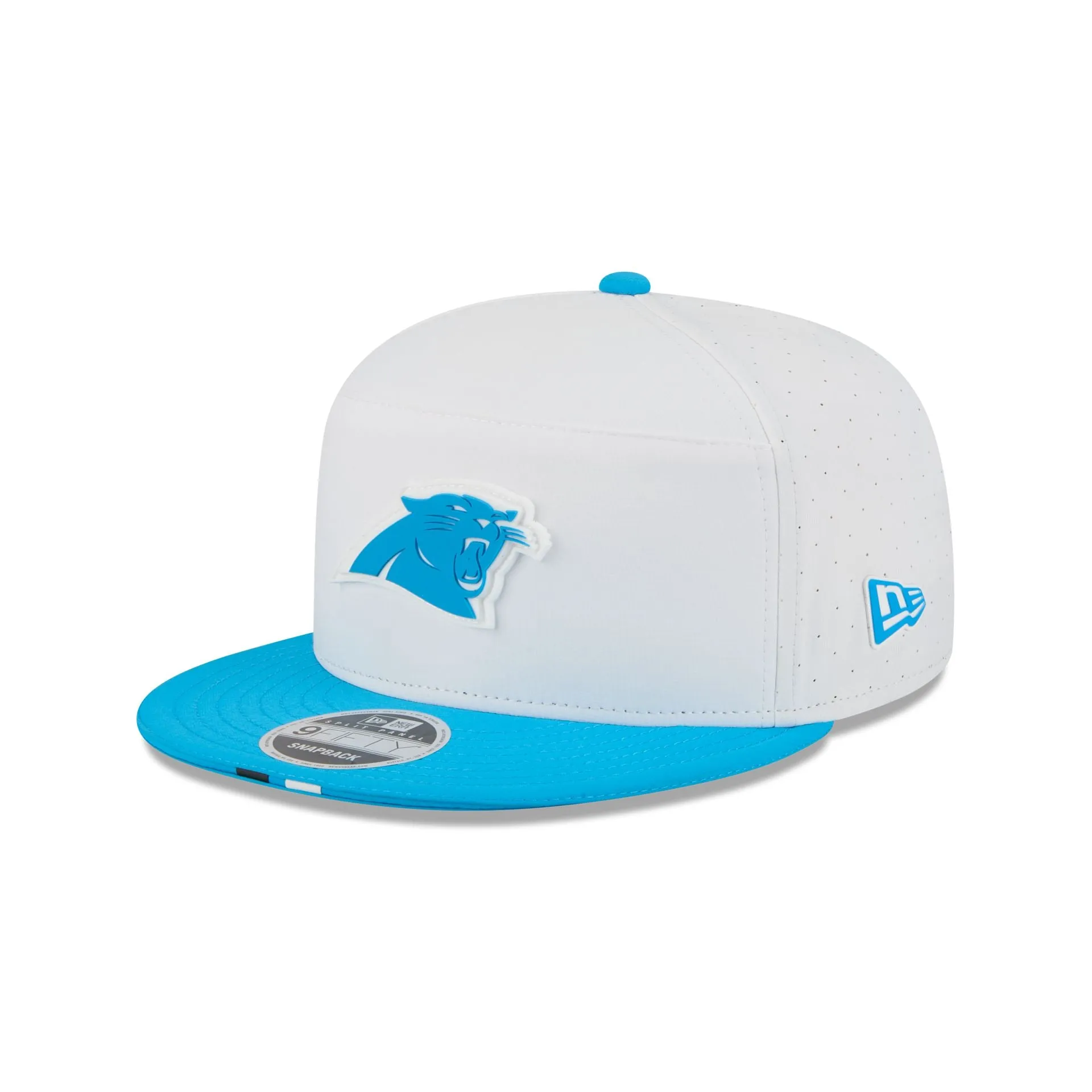 Carolina Panthers 2025 Training Split Panel 9FIFTY Snapback Hat sold by New Era