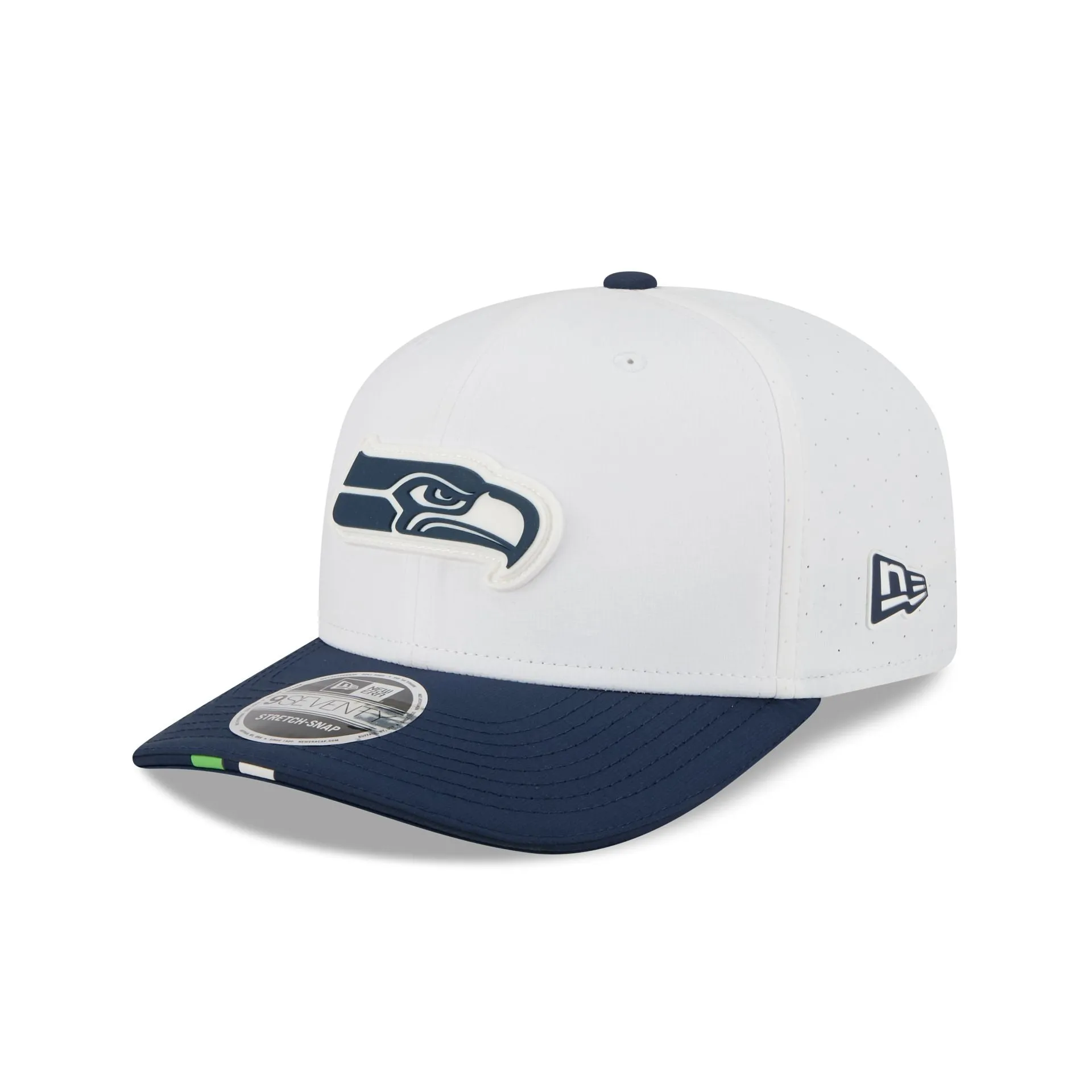 Seattle Seahawks 2025 Training 9SEVENTY Stretch-Snap Hat sold by New Era