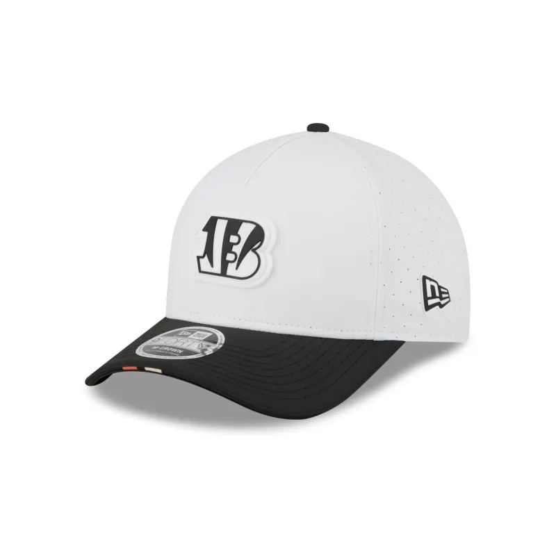 Cincinnati Bengals 2025 Training 9FORTY M-Crown A-Frame Snapback Hat sold by New Era