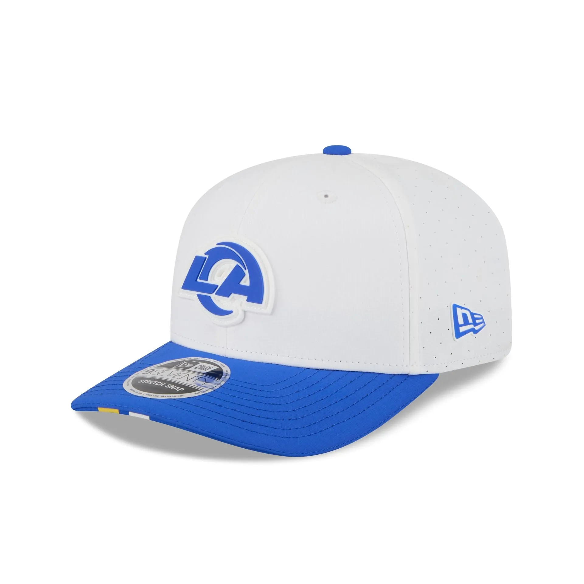 Los Angeles Rams 2025 Training 9SEVENTY Stretch-Snap Hat sold by New Era