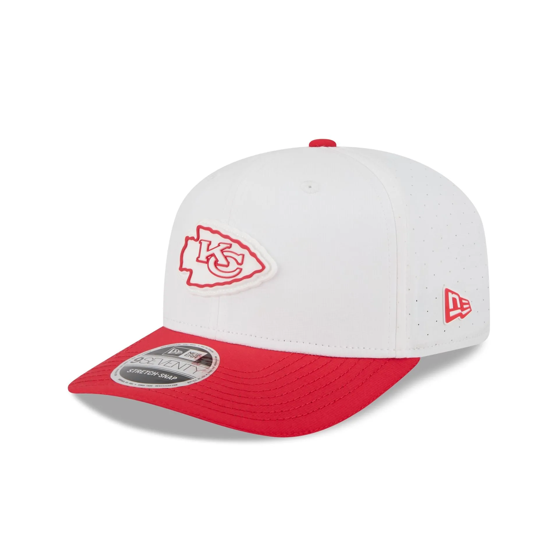 Kansas City Chiefs 2025 Training 9SEVENTY Stretch-Snap Hat sold by New Era