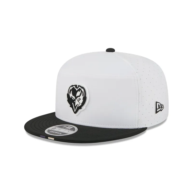 Baltimore Ravens 2025 Training Split Panel 9FIFTY Snapback Hat sold by New Era