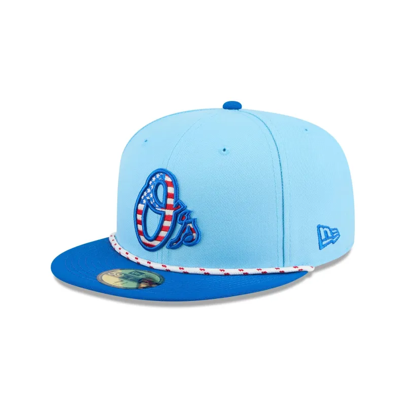 Baltimore Orioles Independence Day 2025 59FIFTY Fitted Hat sold by New Era