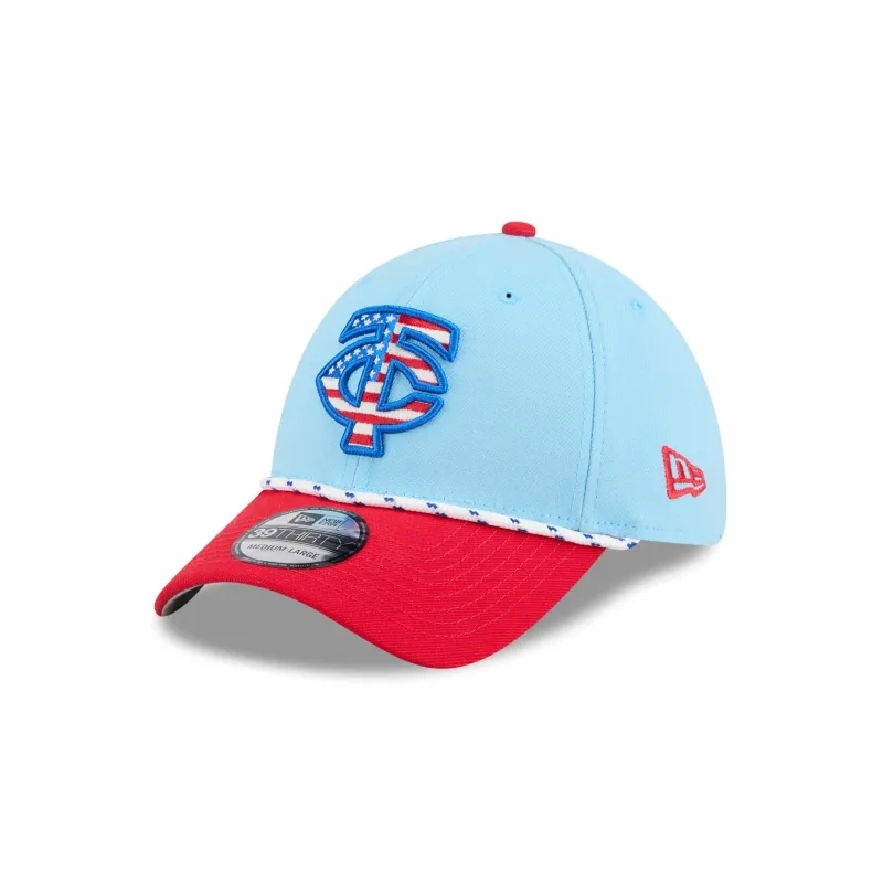 Minnesota Twins Independence Day 2025 39THIRTY Stretch Fit Hat sold by New Era