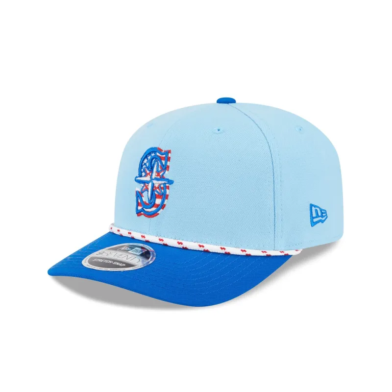 Seattle Mariners Independence Day 2025 9SEVENTY Stretch-Snap Hat sold by New Era