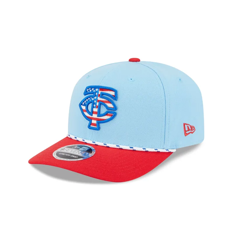 Minnesota Twins Independence Day 2025 9SEVENTY Stretch-Snap Hat sold by New Era