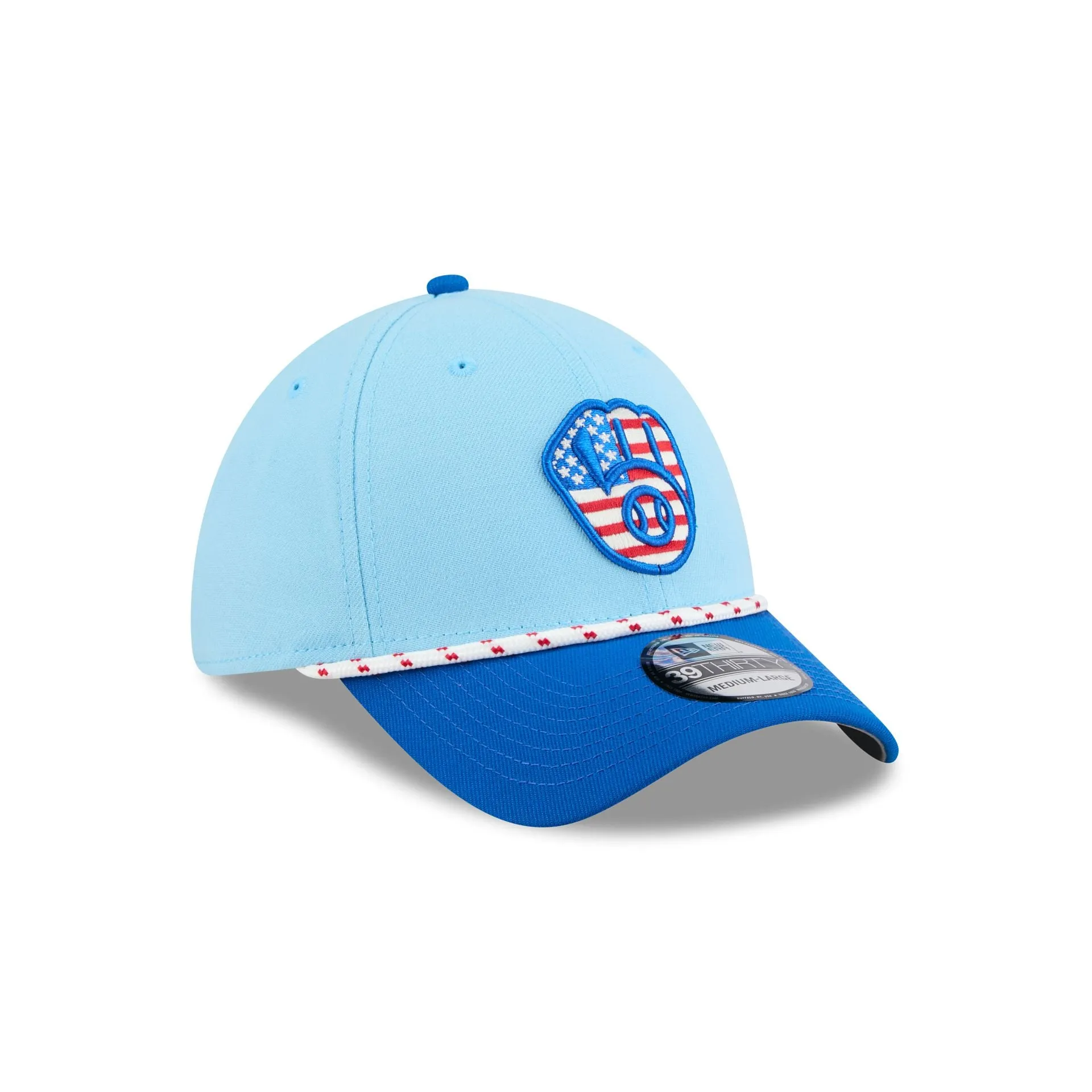 Milwaukee Brewers Independence Day 2025 39THIRTY Stretch Fit Hat sold by New Era product image thumbnail 3