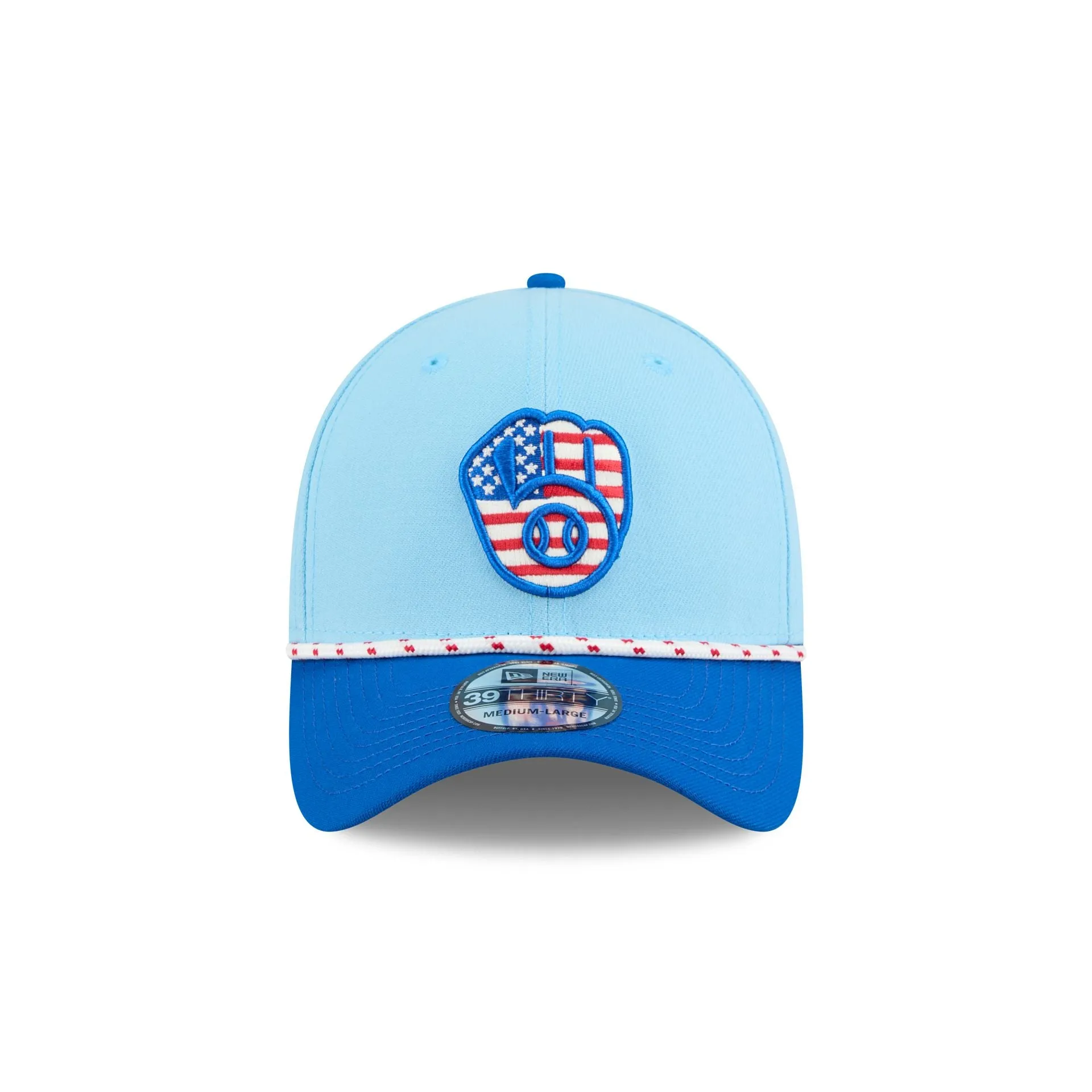 Milwaukee Brewers Independence Day 2025 39THIRTY Stretch Fit Hat sold by New Era product image thumbnail 2