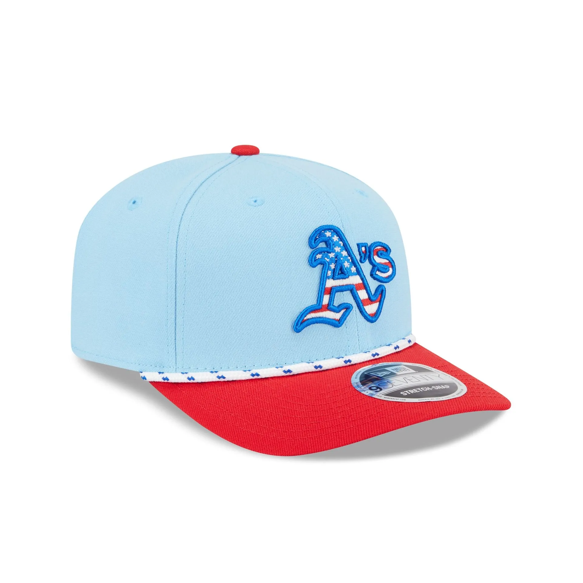 Athletics Independence Day 2025 9SEVENTY Stretch-Snap Hat sold by New Era product image thumbnail 3