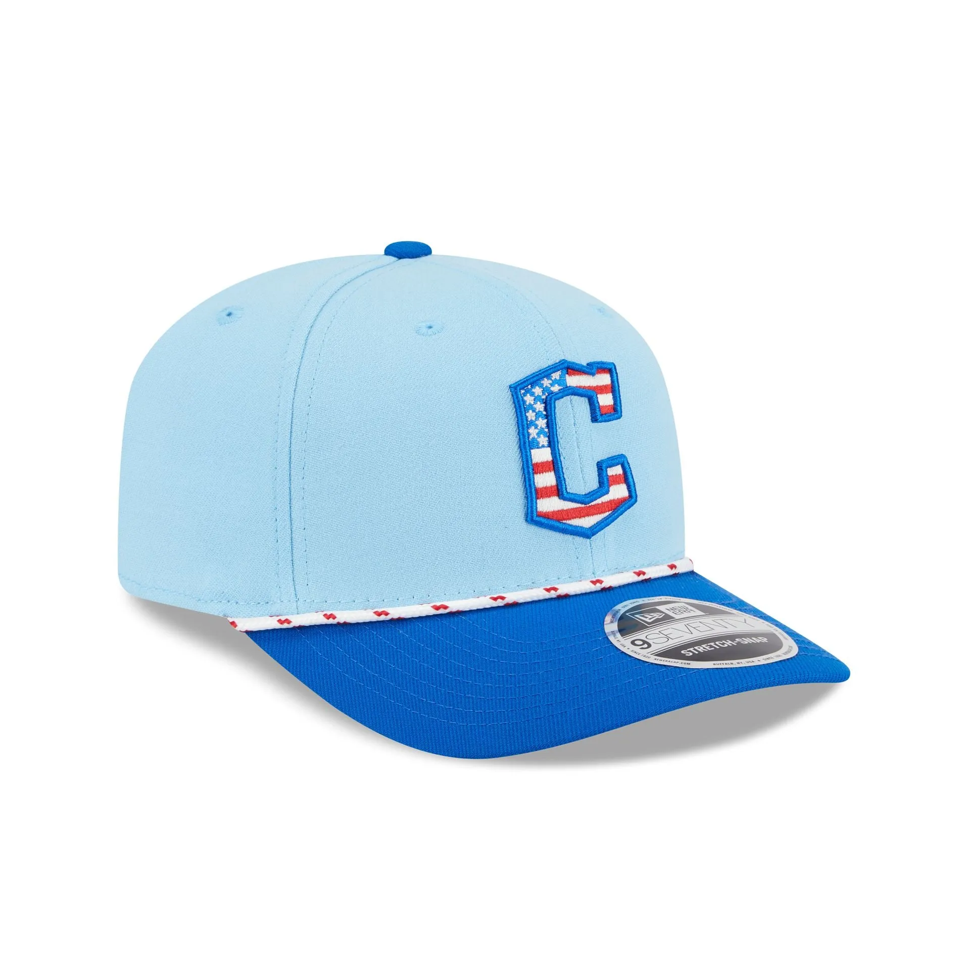 Cleveland Guardians Independence Day 2025 9SEVENTY Stretch-Snap Hat sold by New Era product image thumbnail 3