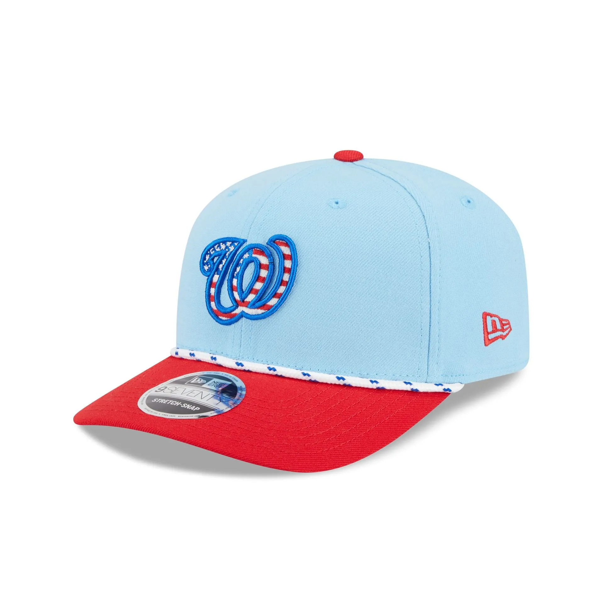 Washington Nationals Independence Day 2025 9SEVENTY Stretch-Snap Hat sold by New Era