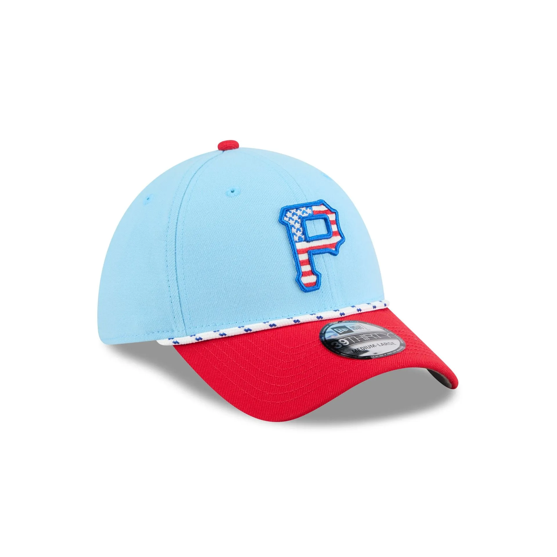 Pittsburgh Pirates Independence Day 2025 39THIRTY Stretch Fit Hat sold by New Era product image thumbnail 3