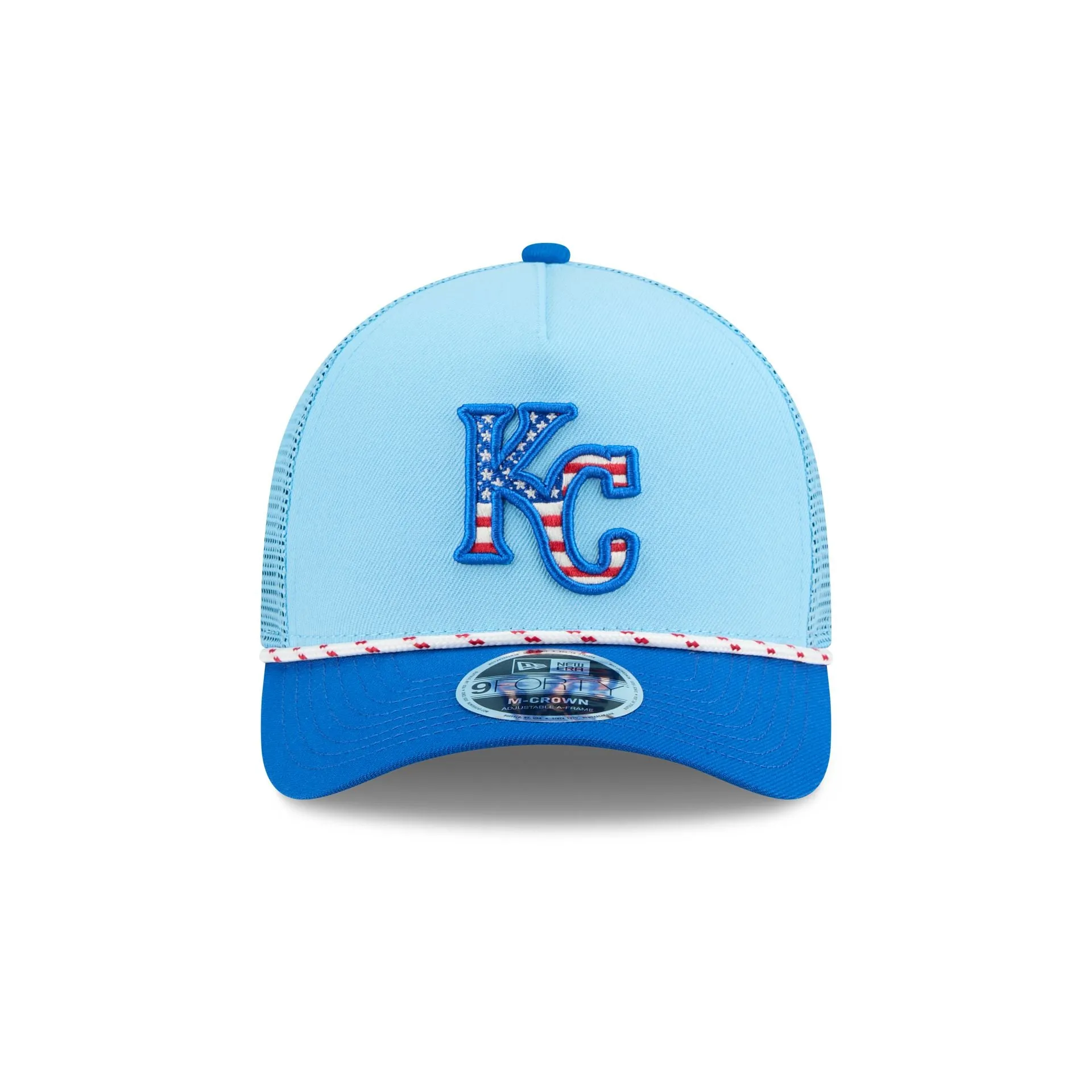 Kansas City Royals Independence Day 2025 9FORTY M-Crown A-Frame Trucker Hat sold by New Era product image thumbnail 2