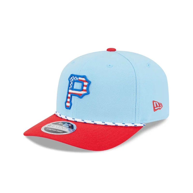 Pittsburgh Pirates Independence Day 2025 9SEVENTY Stretch-Snap Hat sold by New Era