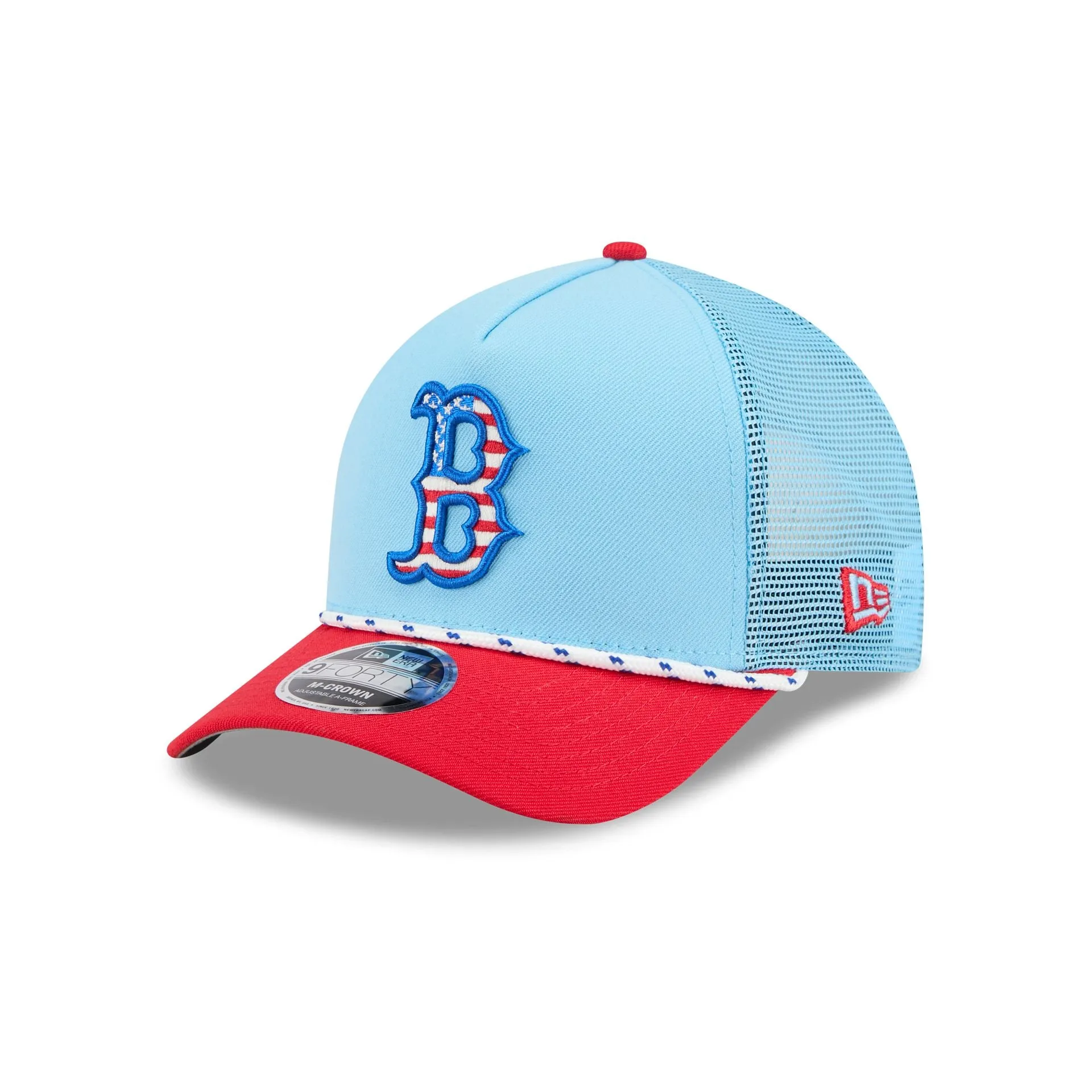Boston Red Sox Independence Day 2025 9FORTY M-Crown A-Frame Trucker Hat sold by New Era