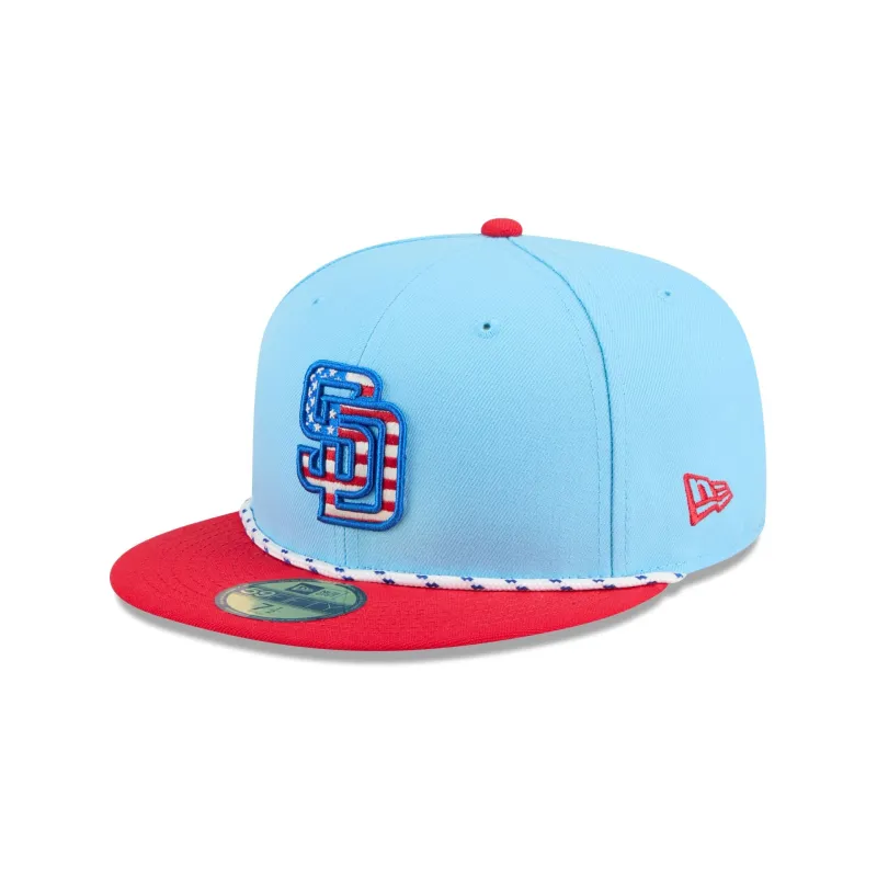 San Diego Padres Independence Day 2025 59FIFTY Fitted Hat sold by New Era