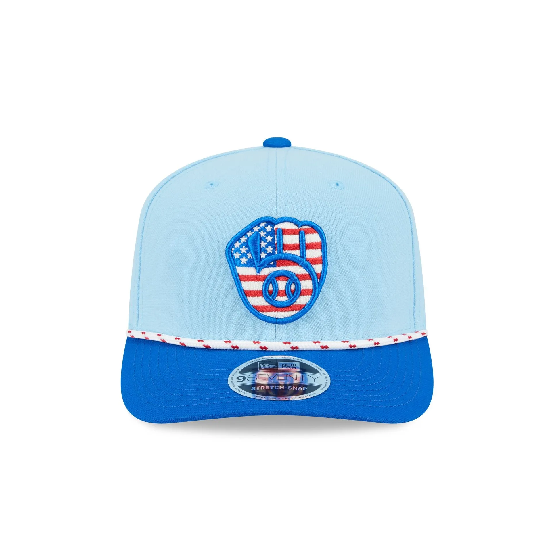 Milwaukee Brewers Independence Day 2025 9SEVENTY Stretch-Snap Hat sold by New Era product image thumbnail 2