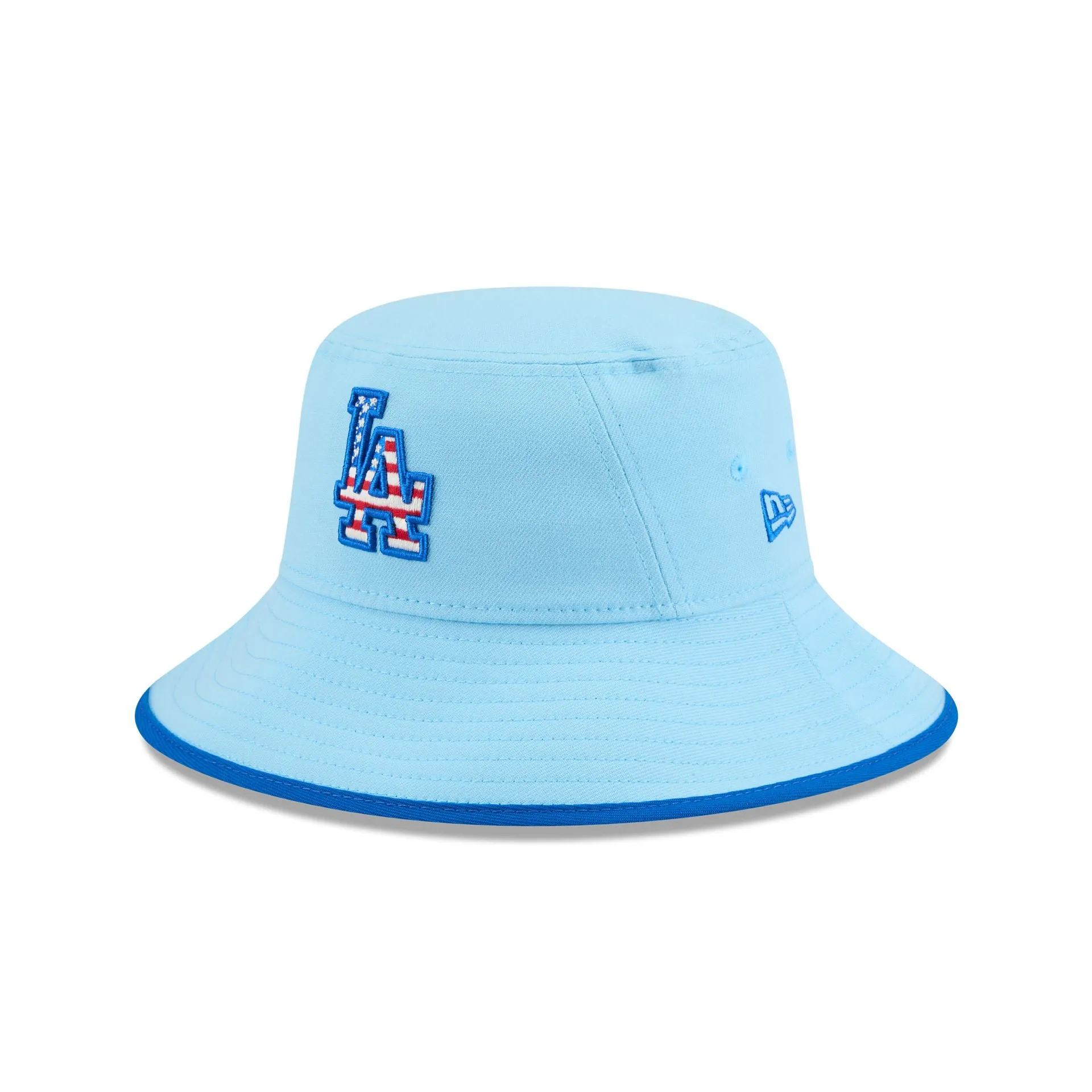Los Angeles Dodgers Independence Day 2025 Stretch Bucket Hat sold by New Era