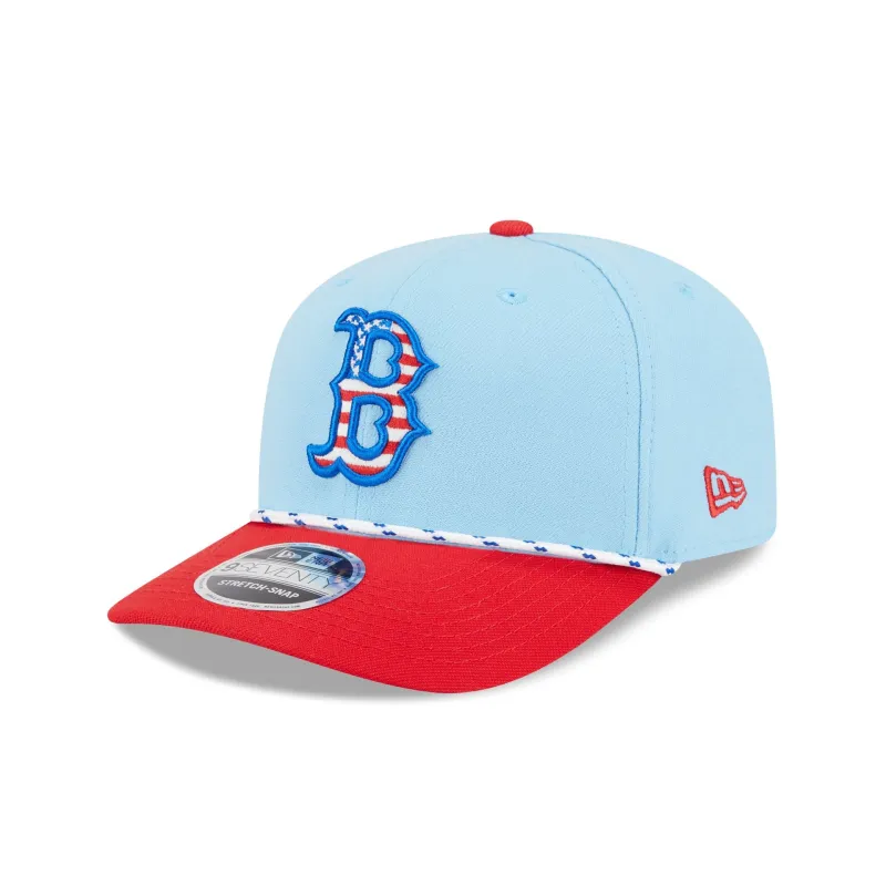 Boston Red Sox Independence Day 2025 9SEVENTY Stretch-Snap Hat sold by New Era