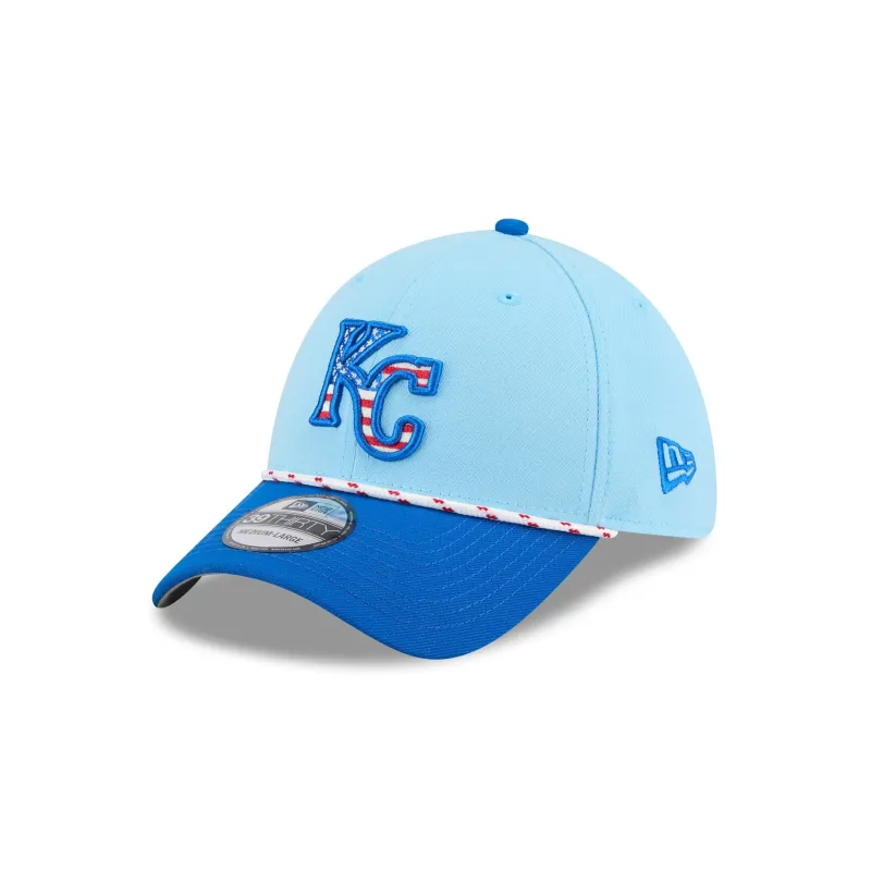 Kansas City Royals Independence Day 2025 39THIRTY Stretch Fit Hat sold by New Era