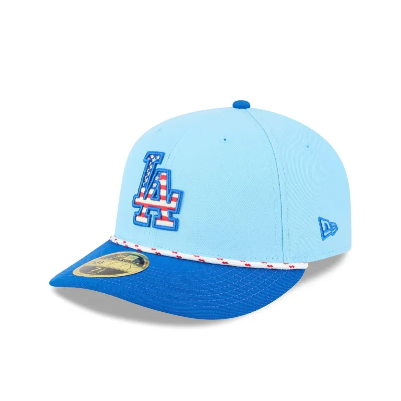 Los Angeles Dodgers Independence Day 2025 Low Profile 59FIFTY Fitted Hat sold by New Era