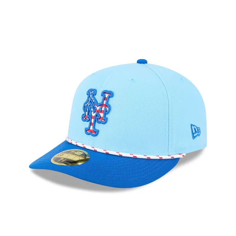 New York Mets Independence Day 2025 Low Profile 59FIFTY Fitted Hat sold by New Era