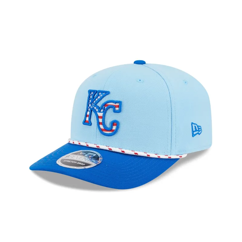 Kansas City Royals Independence Day 2025 9SEVENTY Stretch-Snap Hat sold by New Era