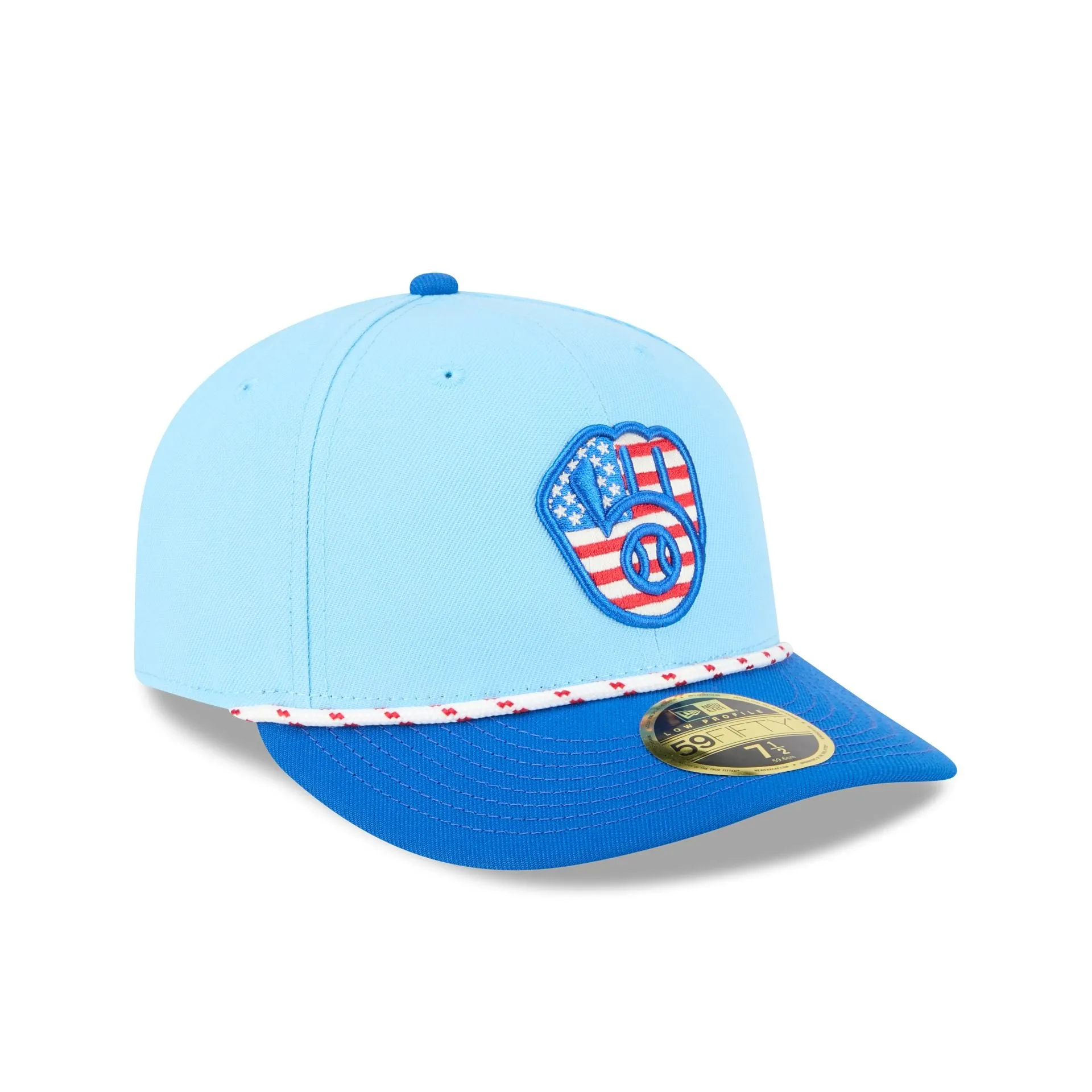 Milwaukee Brewers Independence Day 2025 Low Profile 59FIFTY Fitted Hat sold by New Era product image thumbnail 3
