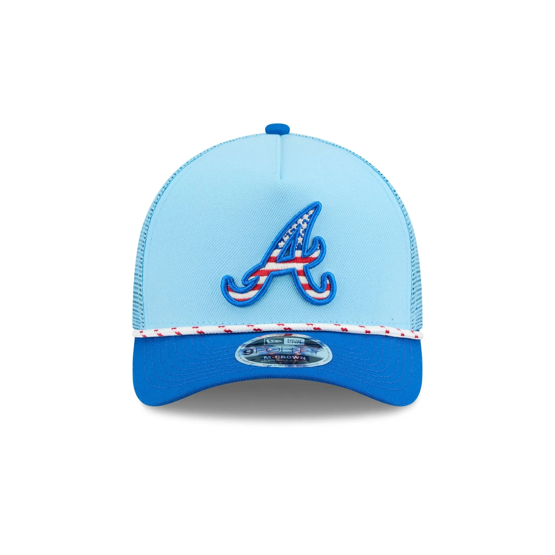 Atlanta Braves Independence Day 2025 9FORTY M-Crown A-Frame Trucker Hat sold by New Era product image thumbnail 2