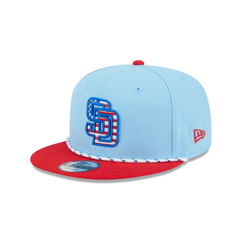 San Diego Padres Independence Day 2025 9FIFTY Snapback Hat sold by New Era