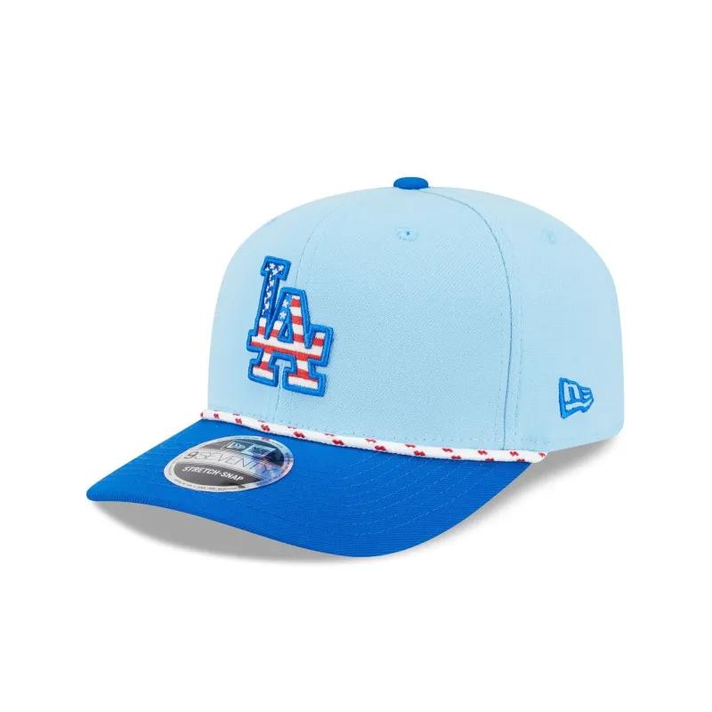 Los Angeles Dodgers Independence Day 2025 9SEVENTY Stretch-Snap Hat sold by New Era