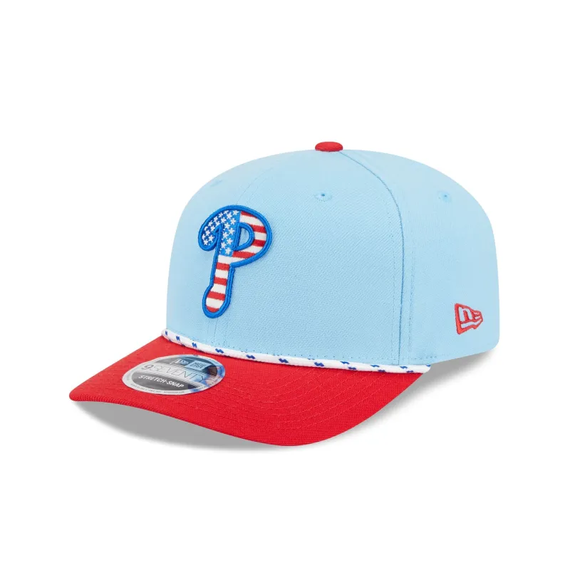 Philadelphia Phillies Independence Day 2025 9SEVENTY Stretch-Snap Hat sold by New Era