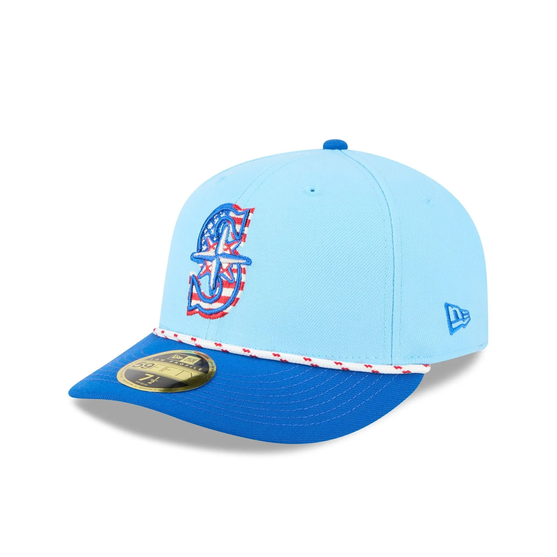 Seattle Mariners Independence Day 2025 Low Profile 59FIFTY Fitted Hat sold by New Era