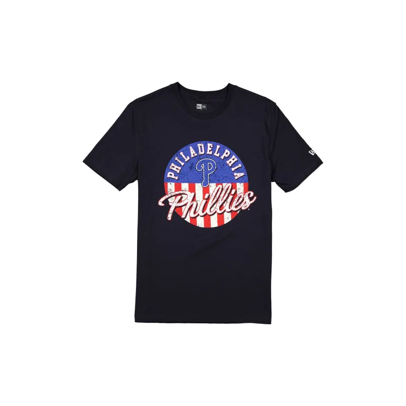 Philadelphia Phillies Independence Day 2025 Navy T-Shirt sold by New Era