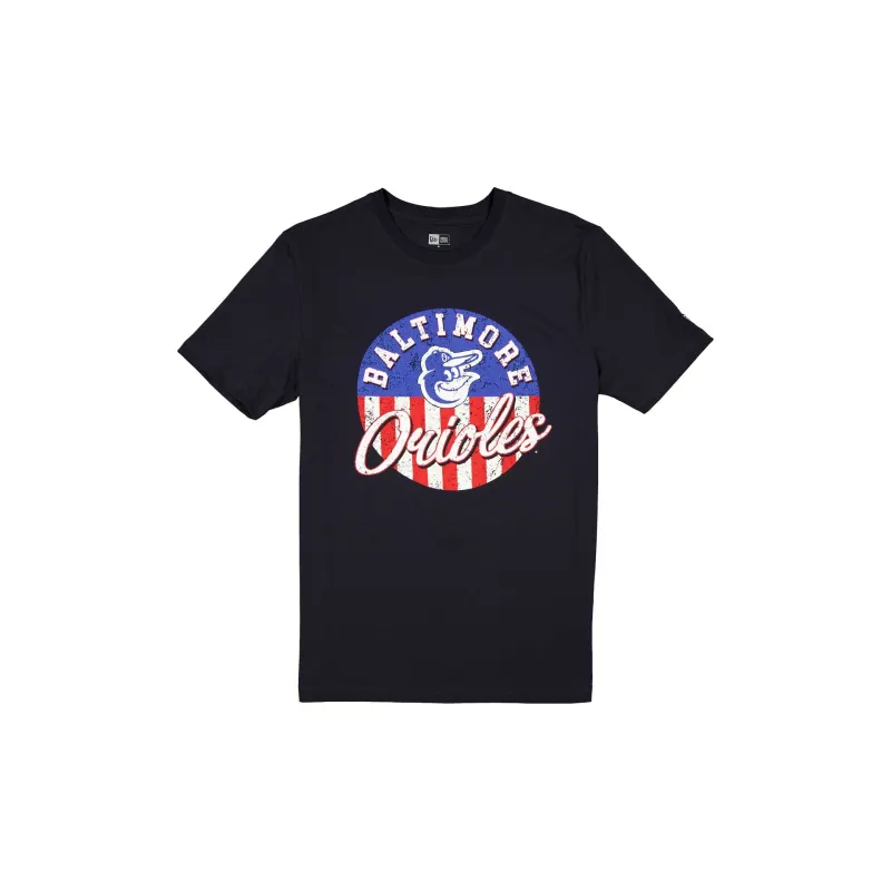 Baltimore Orioles Independence Day 2025 Navy T-Shirt sold by New Era