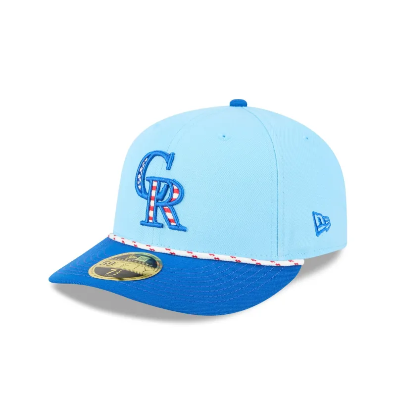 Colorado Rockies Independence Day 2025 Low Profile 59FIFTY Fitted Hat sold by New Era