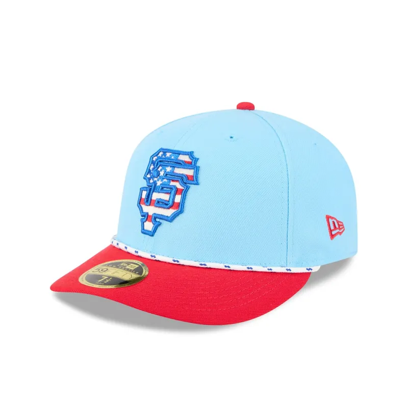 San Francisco Giants Independence Day 2025 Low Profile 59FIFTY Fitted Hat sold by New Era