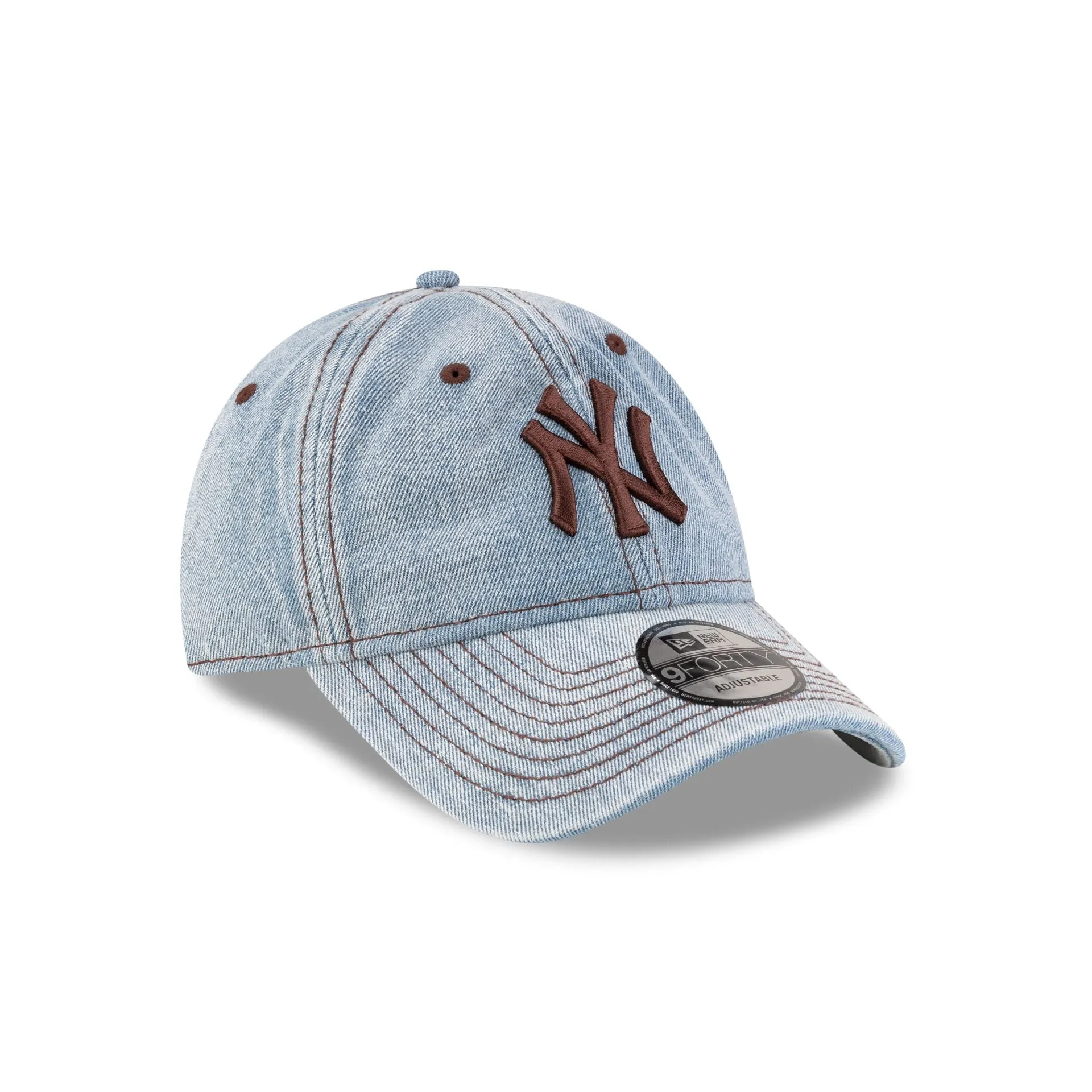New York Yankees Light Blue Denim 9FORTY Adjustable Hat sold by New Era product image thumbnail 3