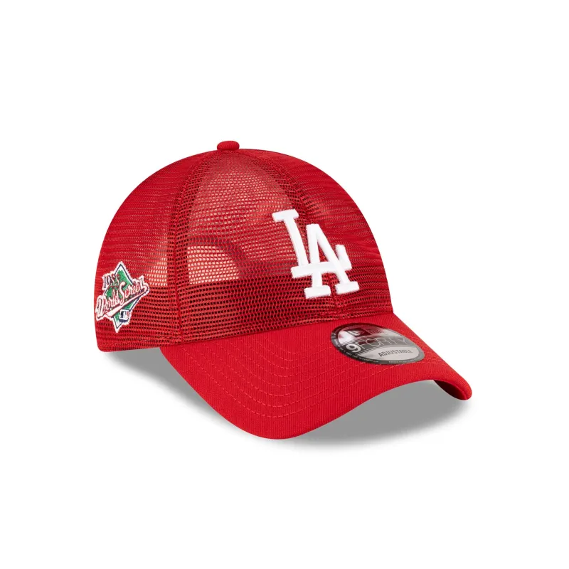Los Angeles Dodgers Red Mesh 9FORTY Snapback Hat sold by New Era