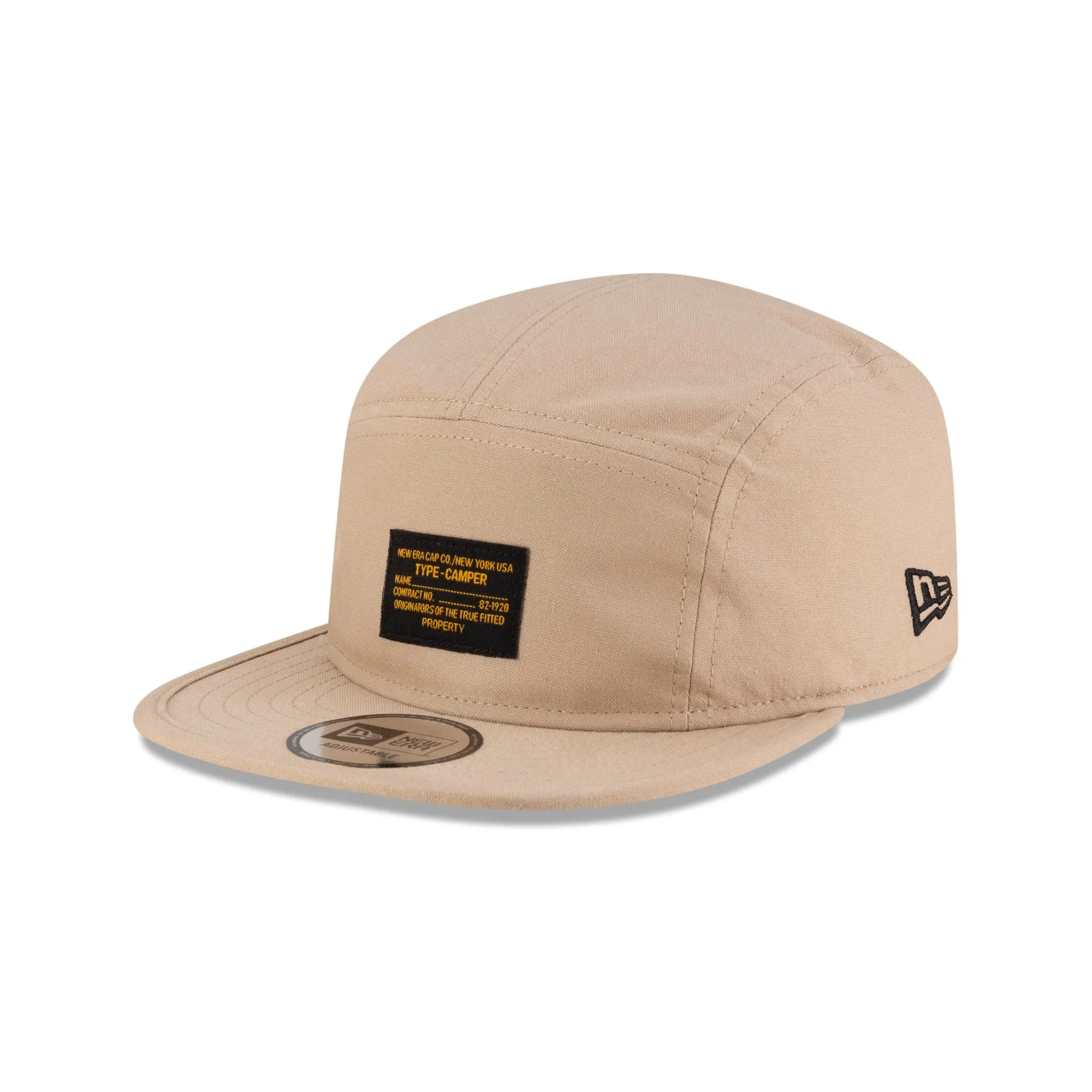 New Era Cap Beige Nylon Camper Strapback Hat sold by New Era