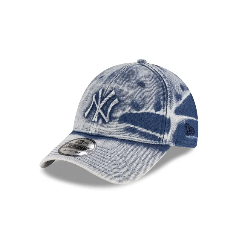 New York Yankees Embo Blue Denim 9FORTY Adjustable Hat sold by New Era