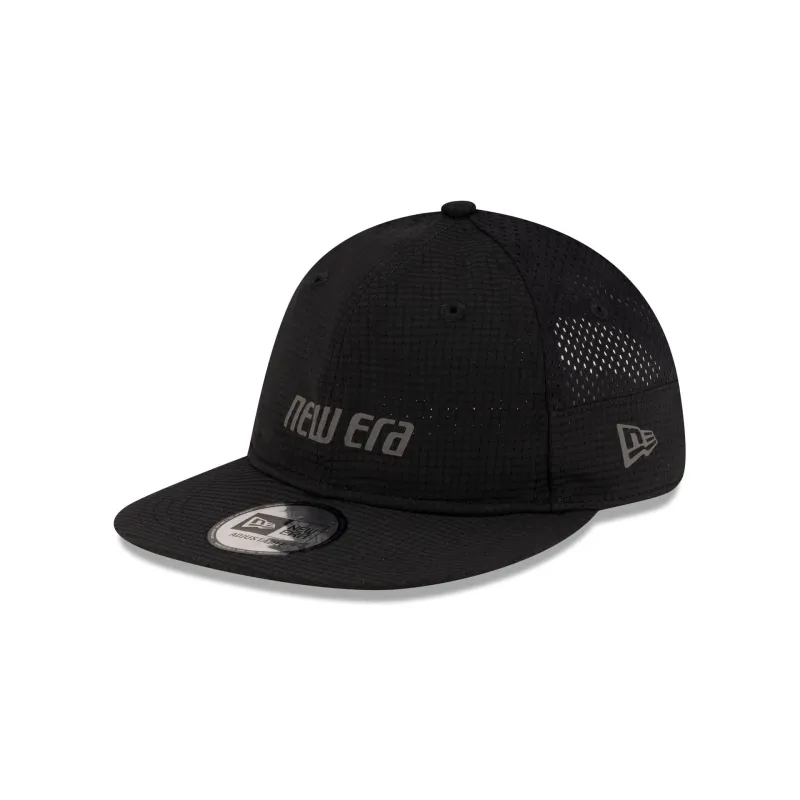 New Era Cap Dual Mesh Black 9FORTY Strapback Hat made by New Era