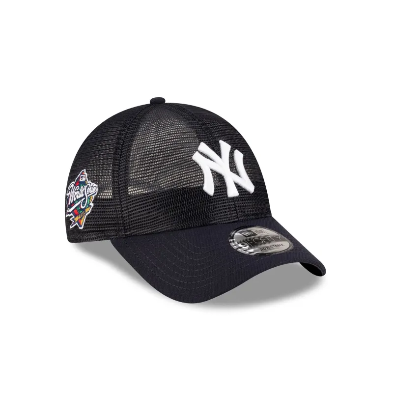 New York Yankees Navy Mesh 9FORTY Snapback Hat sold by New Era