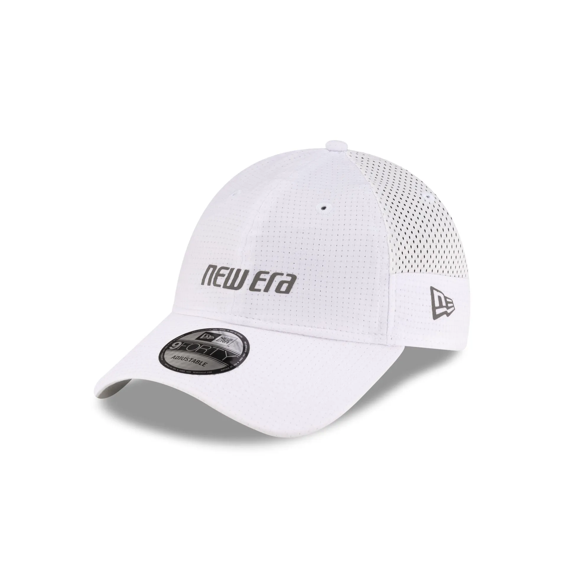 New Era Cap Dual Mesh White 9FORTY Strapback Hat sold by New Era