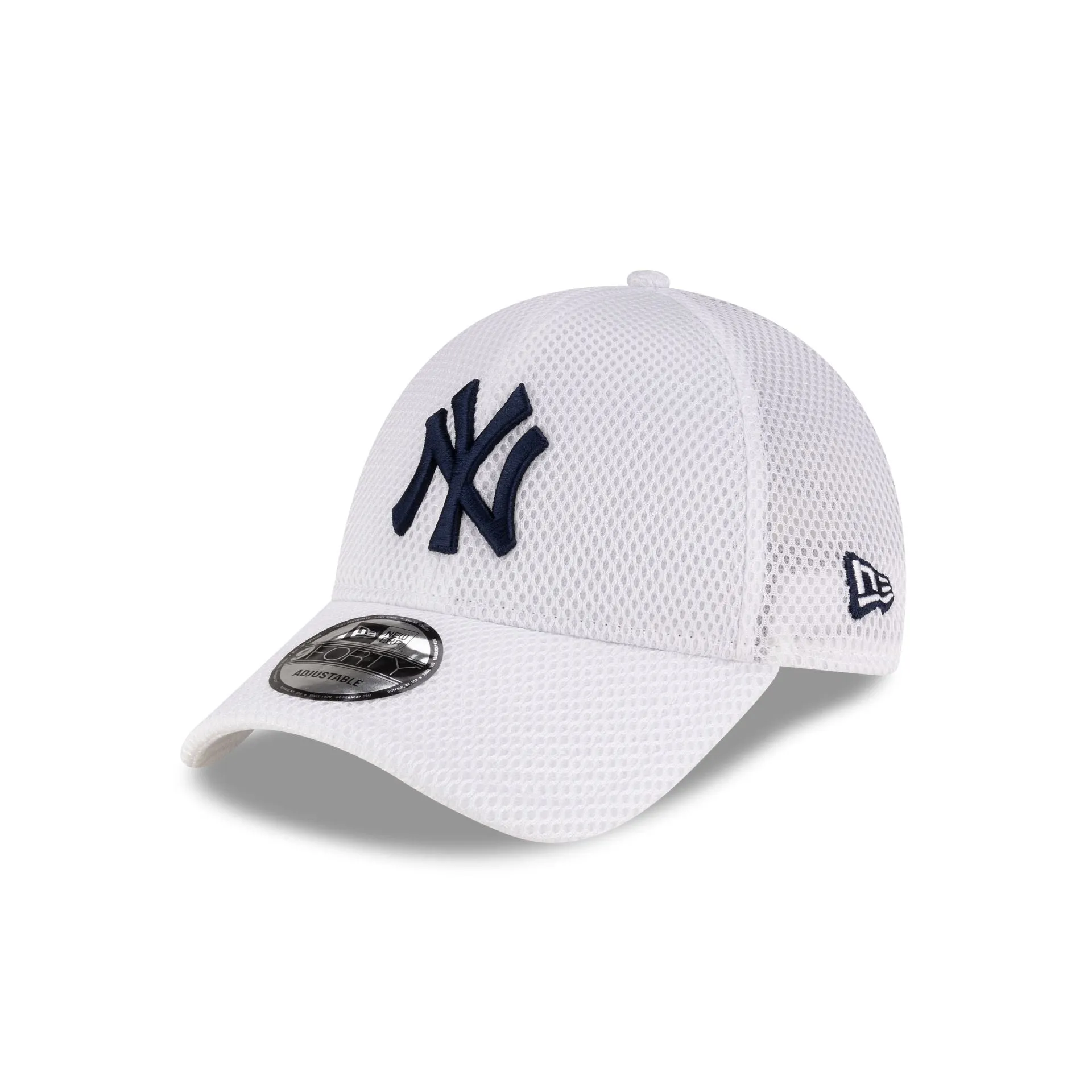 New York Yankees Air Mesh White 9FORTY Strapback Hat sold by New Era
