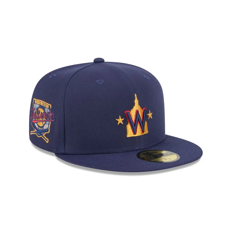 Washington Nationals Blue Tartan 59FIFTY Fitted Hat sold by New Era