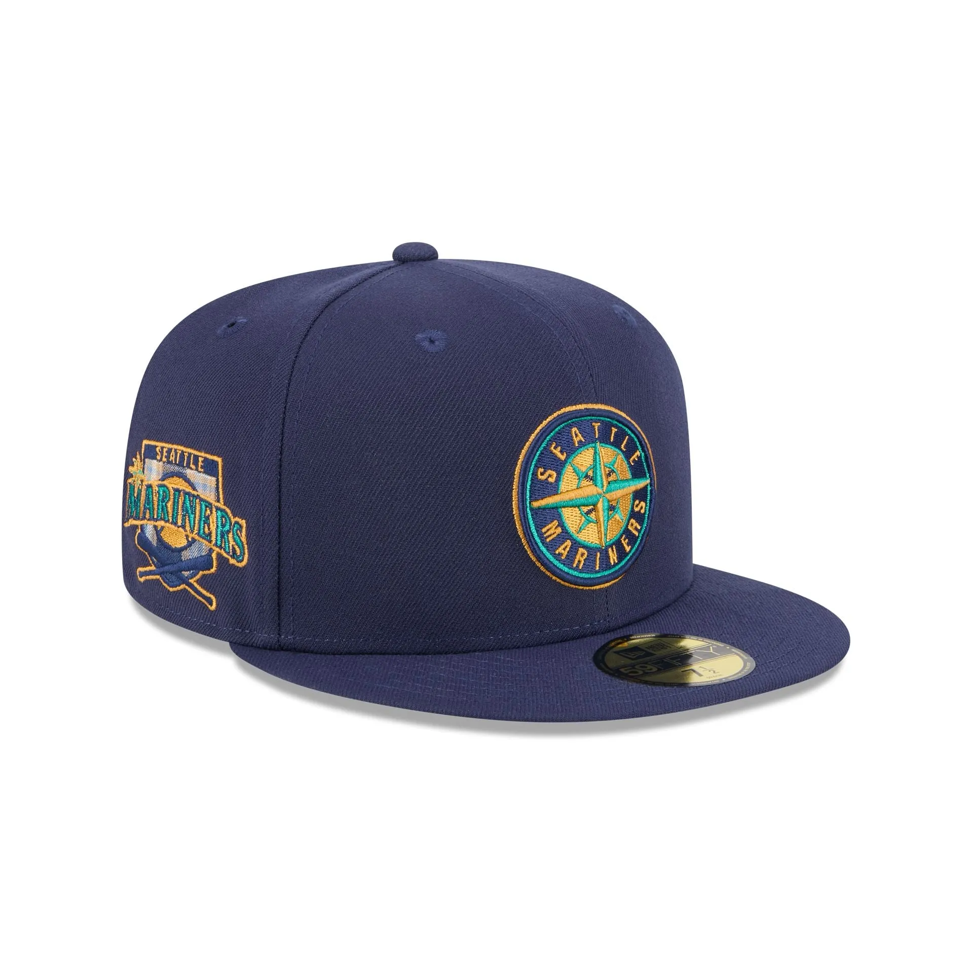 Seattle Mariners Blue Tartan 59FIFTY Fitted Hat sold by New Era