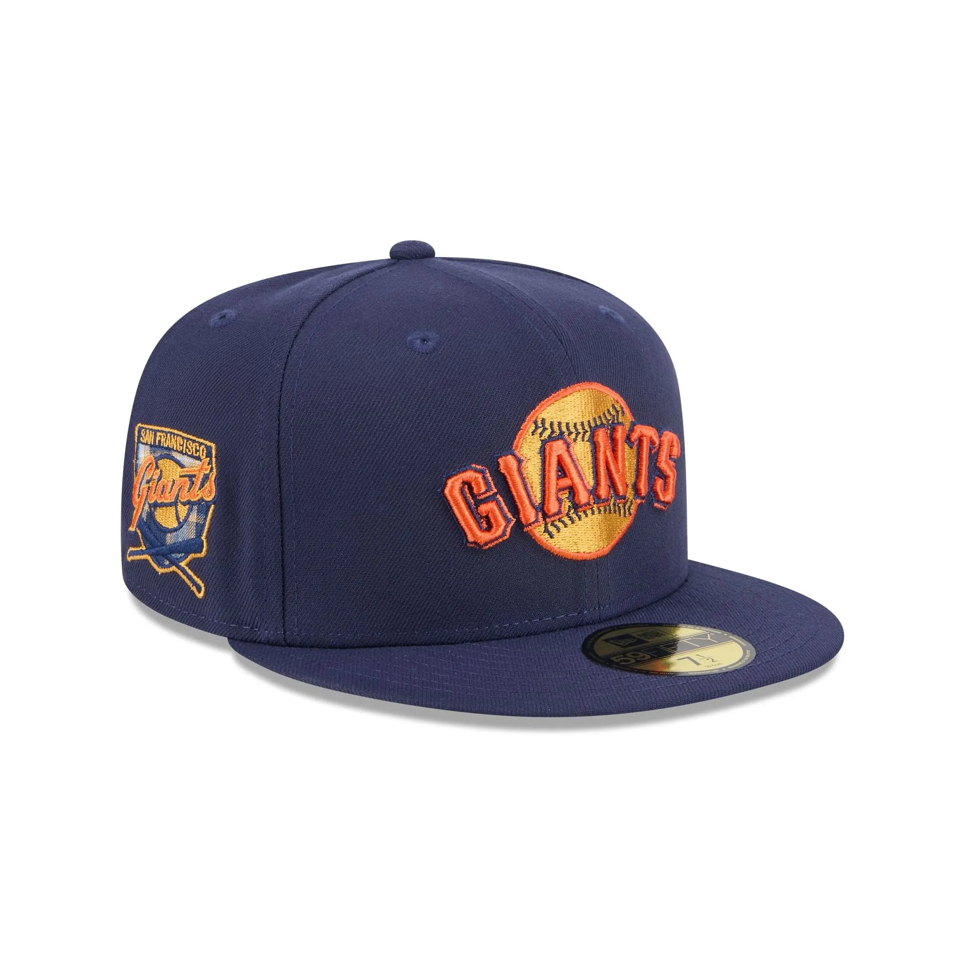 San Francisco Giants Blue Tartan 59FIFTY Fitted Hat sold by New Era